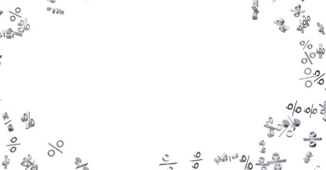 Blurred sale background. 3d