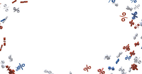 Fototapeta na wymiar Blurred sale background. 3d