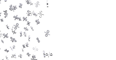 Blurred sale background. 3d