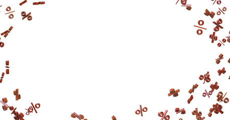 Blurred sale background. 3d