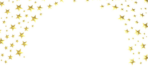 Stars - Festive christmas card. Isolated illustration white background. -