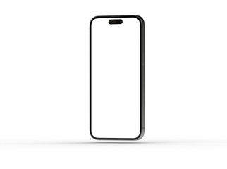All-screen smartphone mockup isolated 3d