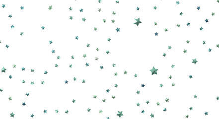 XMAS Stars - Banner with golden decoration. Festive border with falling glitter dust and stars.