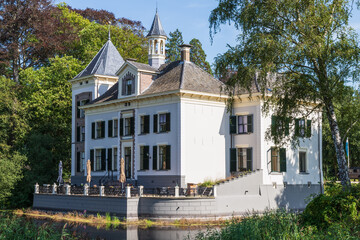 Castle de Haere in the wooded area near the river IJssel in Olst in the Netherlands.