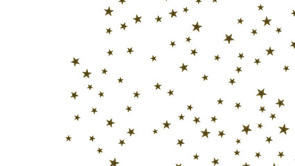 Holiday golden decoration, glitter frame isolated -