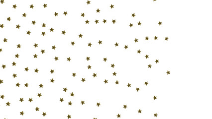 Holiday golden decoration, glitter frame isolated -