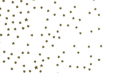 Holiday golden decoration, glitter frame isolated -