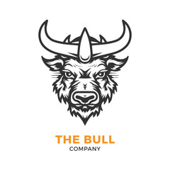 Bull head logo Vector Illustration