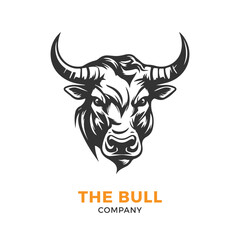 Bull head logo Vector Illustration