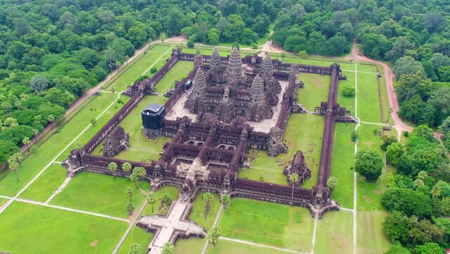 angkor wat, unesco, nature, cambodia, temple, kingdom, khmer, landscape, river, travel