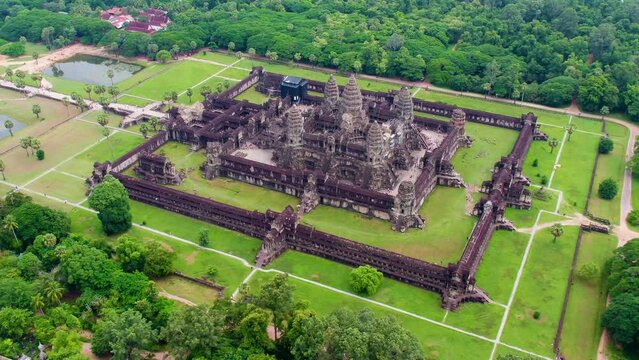 angkor wat, unesco, nature, cambodia, temple, kingdom, khmer, landscape, river, travel