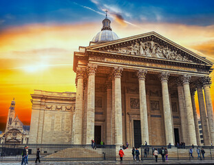 Pantheon church in Paris France