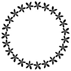 Fototapeta premium flower round frame