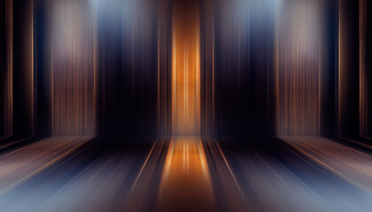 Futuristic neon background, empty stage, shadow. 3D illustration