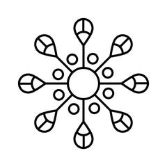 Obraz premium png image of yoga mantra icon in black lines with transparent background