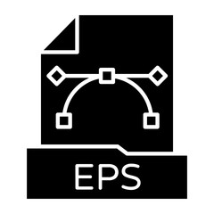 EPS FIle Glyph Icon