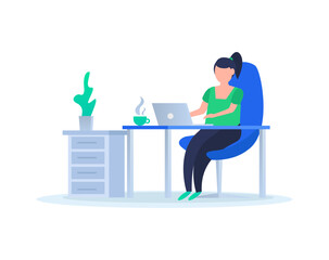 Office Worker Illustration