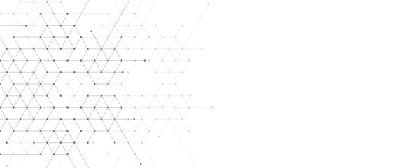 Obraz premium Abstract design element with geometric background of hexagons shape pattern