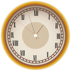 Christmas clock PNG image icon with transparent background