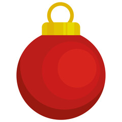 Fototapeta premium Christmas tree ball PNG image icon with transparent background