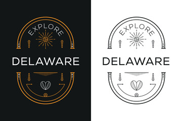 Delaware City Design, Vector illustration.