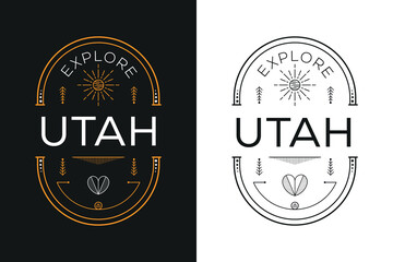 Utah City Design, Vector illustration.
