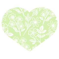 floral heart banner