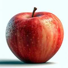 Simply Delicious With its bright red color and fresh appearance, this apple looks absolutely delicious and is sure to make viewers' mouths water.