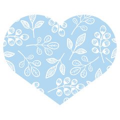 floral heart banner