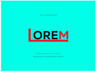 Modern abstract digital alphabet font. Minimal technology, Typography technology, electronic, movie, digital, music, future, logo creative font. vector illustration. Typography minimalist urban