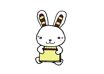 空飛ぶスターうさぎ_メッセージA