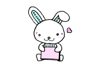 空飛ぶスターうさぎ_メッセージB