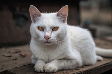 Fototapeta na wymiar A Serious Looking Cat. Generative AI