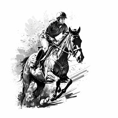 Horse Rider. Generative AI