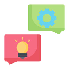 Idea Exchange Flat Icon