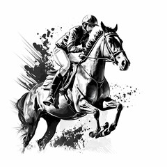 Horse Rider. Generative AI