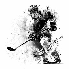 Ice Hockey Sport Illustration