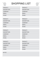 Shopping List Planner