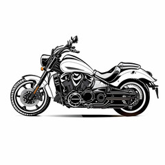 Big Motorcycle. Generative AI