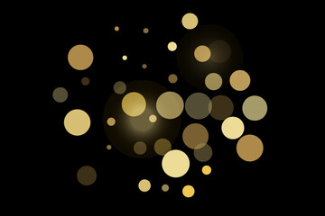 Gold glitter confetti, great design for any purpose. Party decor.