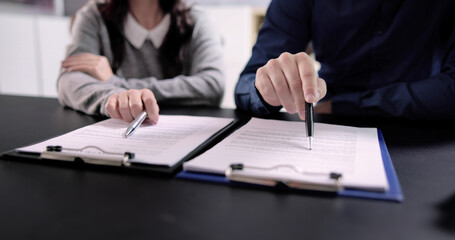 Lawyer Hand Document Review