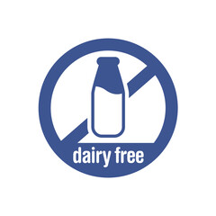 dairy free milk bottle logo symbol icon