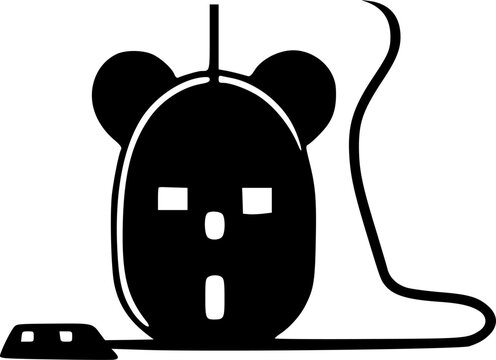 recommend clip art: Computer Mouse - Minimalist and Flat Logo - Vector illustration