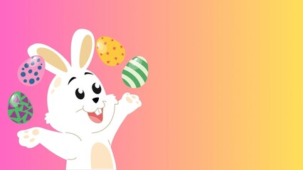 easter bunny with egg 