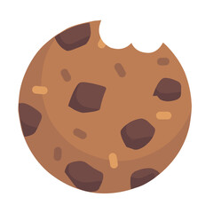 Chocolate chip cookies illustration, bitten cookies, cookies clipart, cookies png