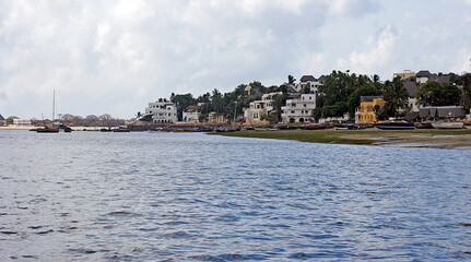 Naklejka premium Paisaje de la Isla de Shela, Lamu, Kenia