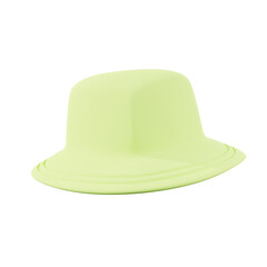 minimal bucket hat 3d rendering