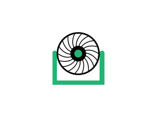 modern flat vector illustration for mobile app, website or desktop app. electric fan flat icon. Vintage oscillating household fan. Vector flat illustration. vector icon fan illustration flat design 