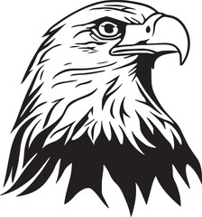 American Eagle Head icon, eagle logo, American eagle, Illustration SVG Vector	