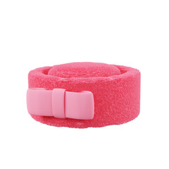 minimal pilbox hat 3d rendering